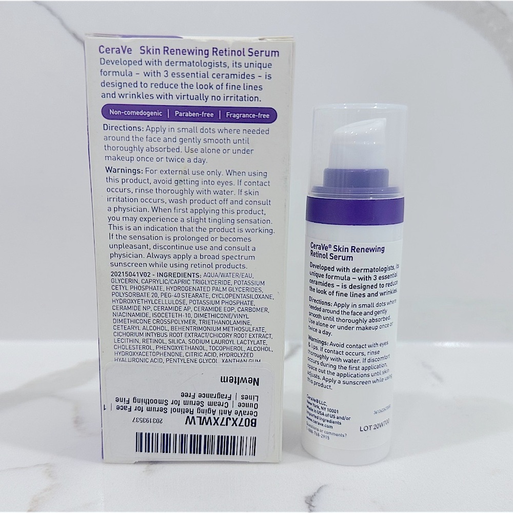 ๐ฅ2/$40๐ฅ BNIB - CeraVe Skin Renewing Retinol Anti-Aging Anti-Wrinkle Serum - Picture 4 of 7